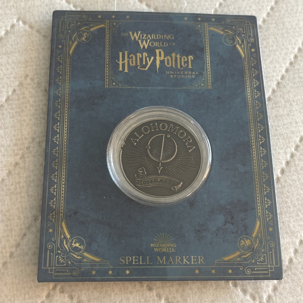 Universal Studios Harry Potter Hogsmeade Spell Marker - ALOHOMORA